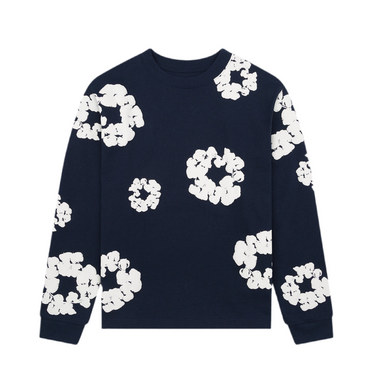 Long Sleeve Cotton Wreath Tee