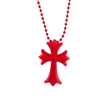 Rubber Cross Pendant Necklace