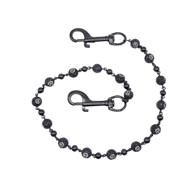 Black 8 ball wallet chain